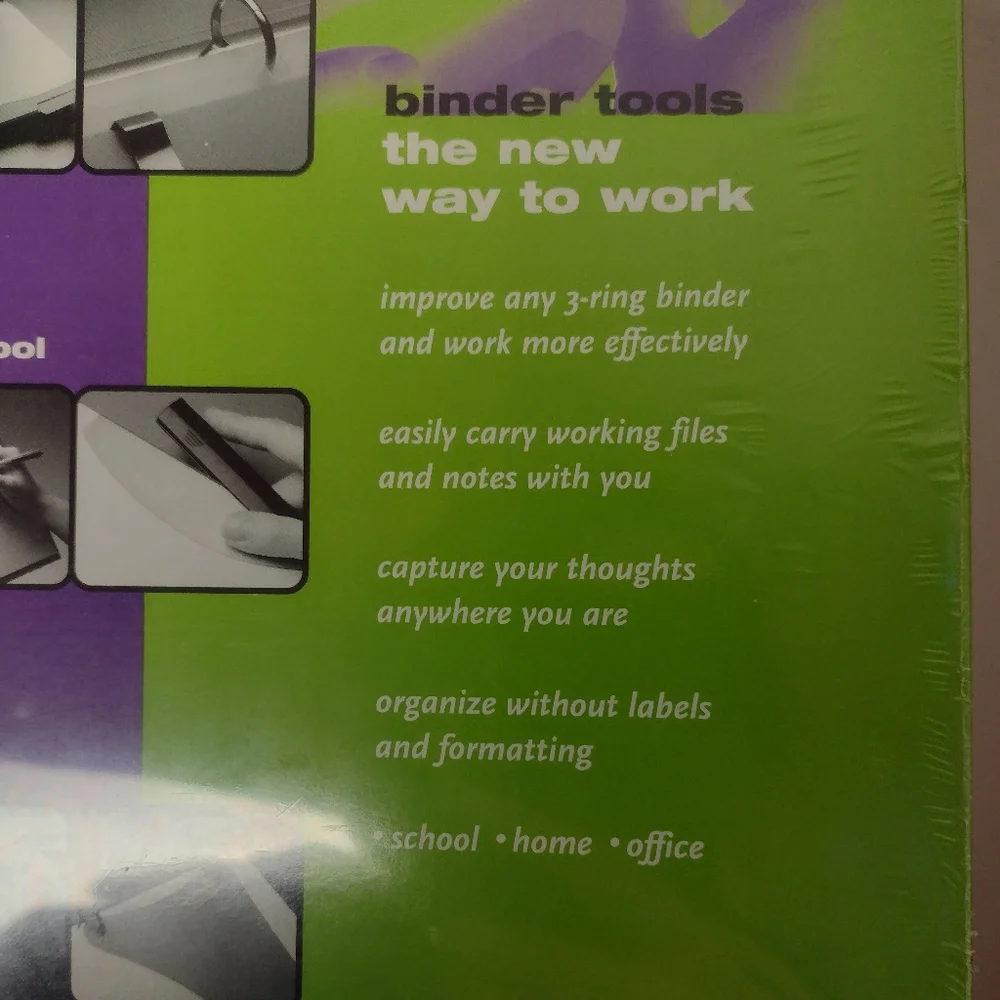 Wilson Jones Turn Tabs Binder Tool 4 Dividers Use in 3 Ring Binder